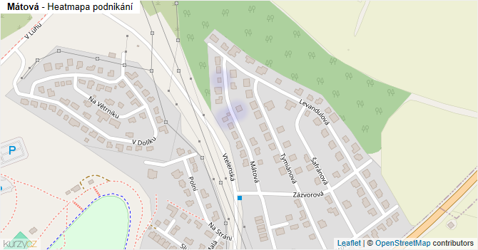 Mátová - mapa podnikání