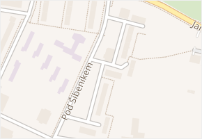 Maxima Gorkého v obci Most - mapa ulice