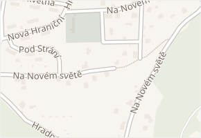 Na Novém světě v obci Most - mapa ulice