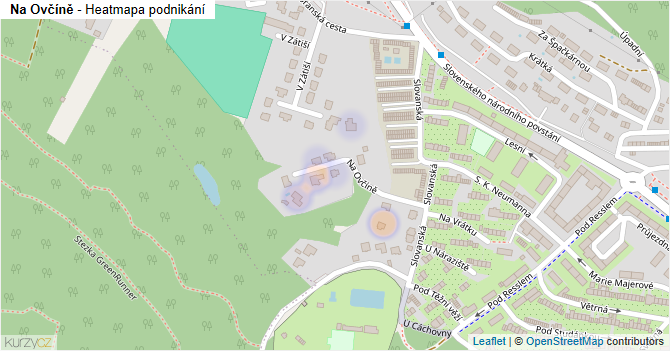 Na Ovčíně - mapa podnikání