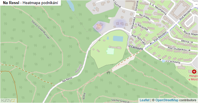 Na Ressl - mapa podnikání