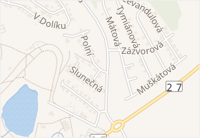 Na Stráni v obci Most - mapa ulice