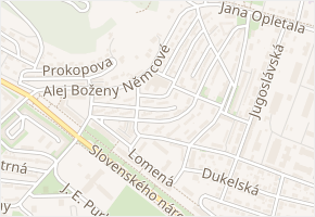 Na Výsluní v obci Most - mapa ulice