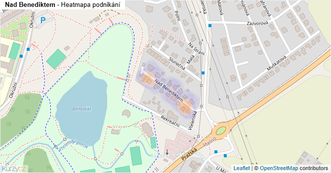 Nad Benediktem - mapa podnikání