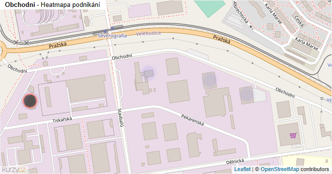 Obchodní - mapa podnikání