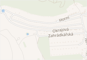 Okrajová v obci Most - mapa ulice