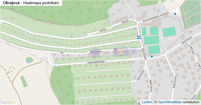Okrajová - mapa podnikání