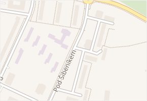 Pod Šibeníkem v obci Most - mapa ulice