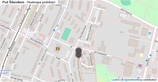 Pod Šibeníkem - mapa podnikání