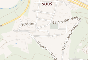 Pod Strání v obci Most - mapa ulice