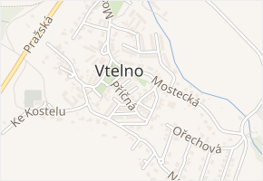 Příčná v obci Most - mapa ulice