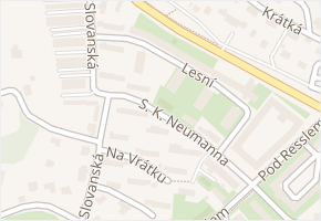 S. K. Neumanna v obci Most - mapa ulice