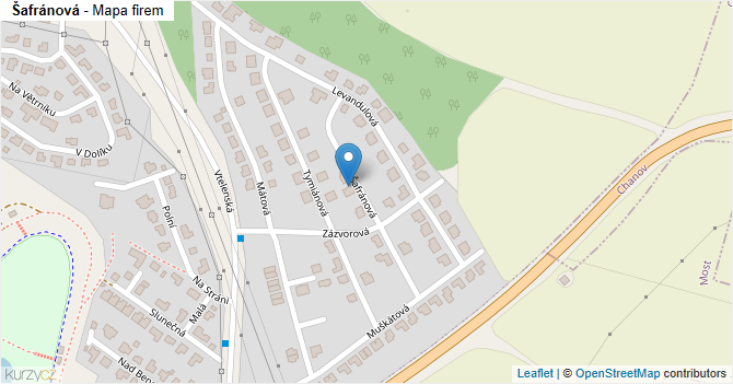 Šafránová - mapa firem