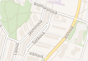 Šeříková v obci Most - mapa ulice