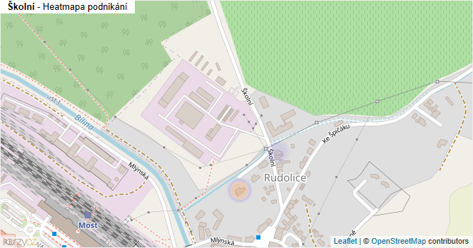 Školní - mapa podnikání
