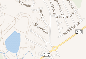 Slunečná v obci Most - mapa ulice