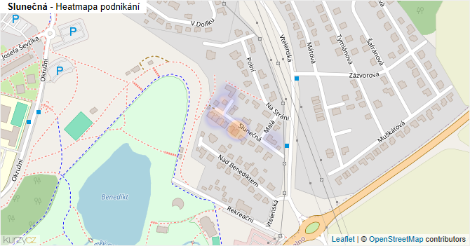 Slunečná - mapa podnikání