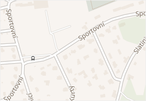 Sportovní v obci Most - mapa ulice