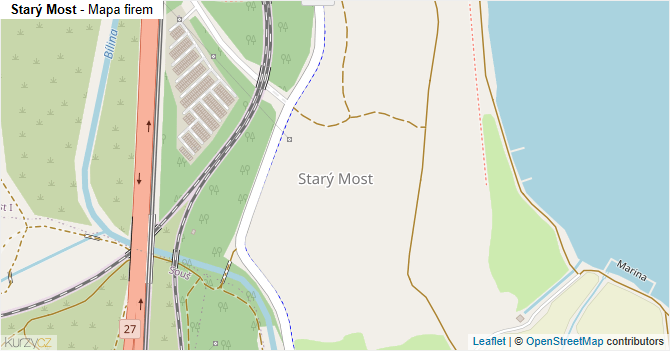 Starý Most - mapa firem