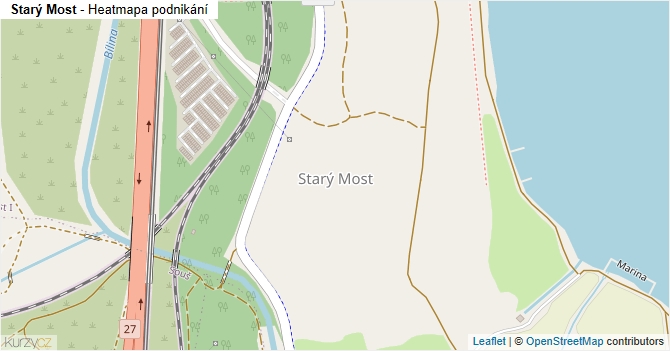 Starý Most - mapa podnikání