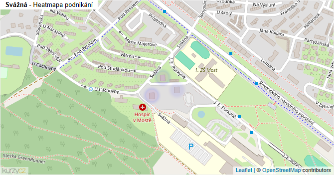 Svážná - mapa podnikání