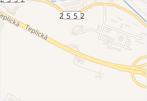 Teplická v obci Most - mapa ulice