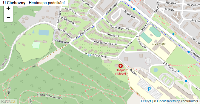U Cáchovny - mapa podnikání