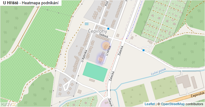 U Hřiště - mapa podnikání