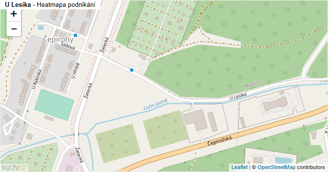U Lesíka - mapa podnikání