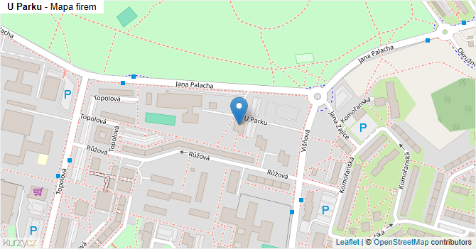 U Parku - mapa firem