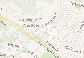 Uzounká v obci Most - mapa ulice