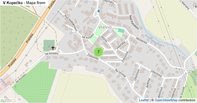 V Kopečku - mapa firem