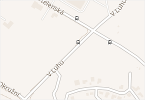 V Luhu v obci Most - mapa ulice