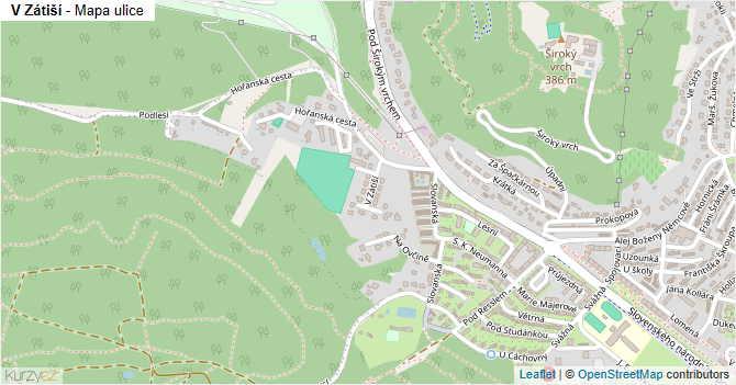 V Zátiší - mapa ulice