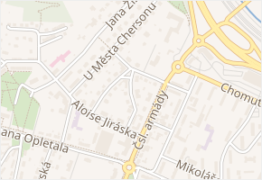 Vítězslava Hálka v obci Most - mapa ulice