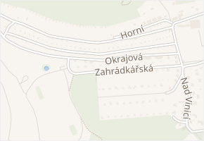 Zahrádkářská v obci Most - mapa ulice