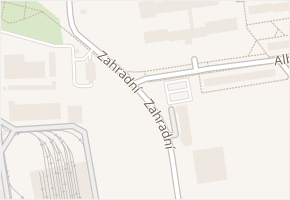 Zahradní v obci Most - mapa ulice