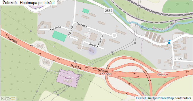 Železná - mapa podnikání