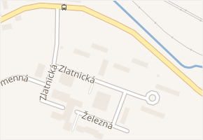 Zlatnická v obci Most - mapa ulice