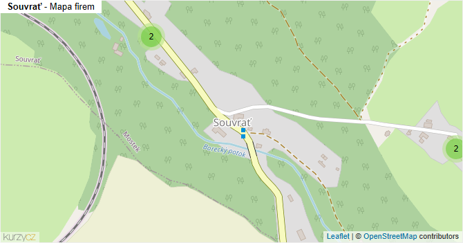 Souvrať - mapa firem
