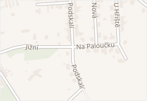 Podskalí v obci Mostkovice - mapa ulice