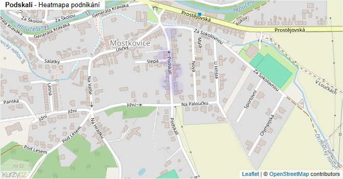 Podskalí - mapa podnikání