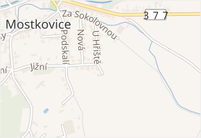 Slunečná v obci Mostkovice - mapa ulice