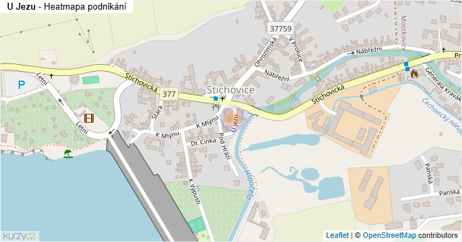 U Jezu - mapa podnikání