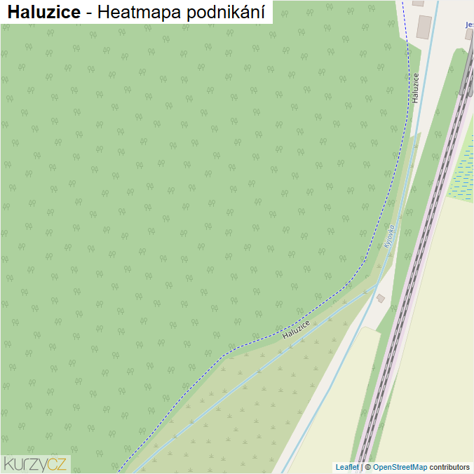 Mapa Haluzice - Firmy v ulici.
