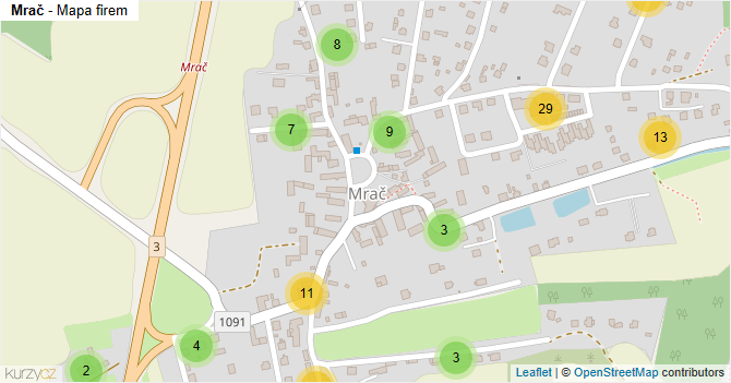 Mrač - mapa firem