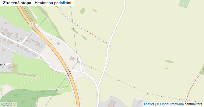 Ztracená stopa - mapa podnikání