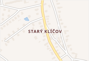 Starý Klíčov v obci Mrákov - mapa části obce