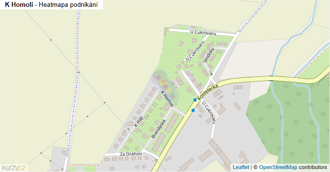 K Homoli - mapa podnikání