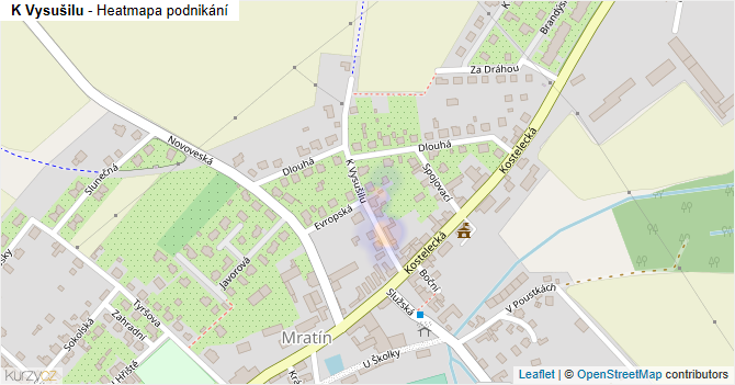 K Vysušilu - mapa podnikání